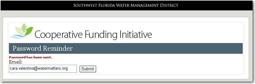 Login Information Page